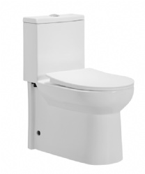 Integrated integrated ceramic toilet bowl