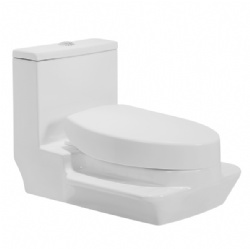 Bathroom squatting and sitting dual-purpose toilet, white ceramic toilet