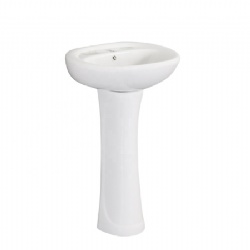 High Quality Wholesale full pedestal washing basin bathroom pedestal basin unique pedestal sinks