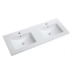 Lavabo Solid Surface Large Double Wash Basin Bathroom Sink 48