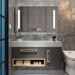 New Design Bathroom Vanity Solid Wooden Bathroom Cabinet PVC Bathroom CabinetsH