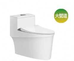 One piece Toilet Bowl P-Trap Flushing Rimless Toilet Ceramic