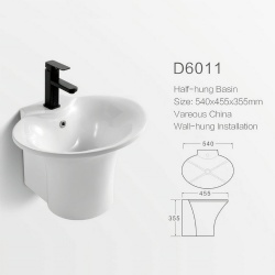 Porcelain Basin Ceramic outdoor Wall Hung Washing Basin