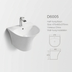 Porcelain Basin Ceramic outdoor Wall Hung Washing Basin